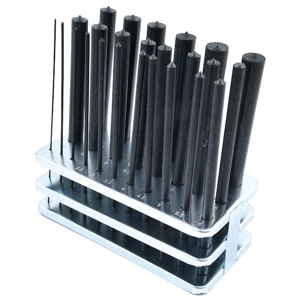 H & H Industrial Products 25 Piece 1-13mm Metric Transfer Punch Set - 8600-0043