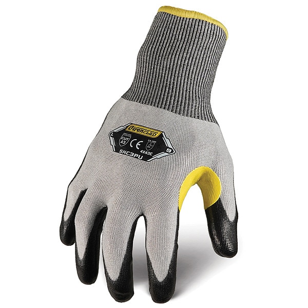 Guantes de punto Ironclad Performance Wear, Nivel A3 de corte, calibre 18, blanco, 3XL (12) - SKC3PU-07-XXXL