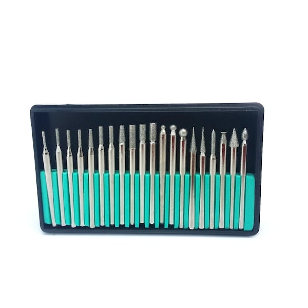 Hhip 20 Piece Diamond Pin Set With 1/8" Shank - 3000-0049