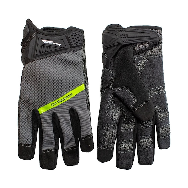 Guantes de trabajo utilitarios Forney U-Wrist Cut A3 para hombres talla XL - 53041