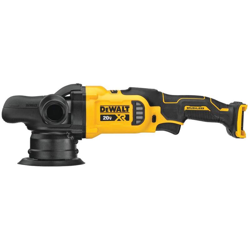 Broca/Taladro / Destornillador inalámbrico sin escobillas DEWALT 20V MAX de 1/2 pulgadas y Pulidora orbital aleatoria de velocidad variable de 5 pulgadas (solo herramientas) - DCD999BWDCM848B