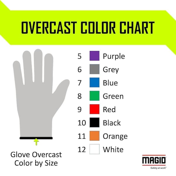 Guantes recubiertos Magid, Nivel de corte 4, Sal y Pimienta - GPD584-7