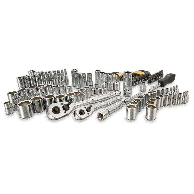 Juego de dados Stanley de 3/8 in. y 1/4 in. con trinquetes (123 piezas) - STMT71652