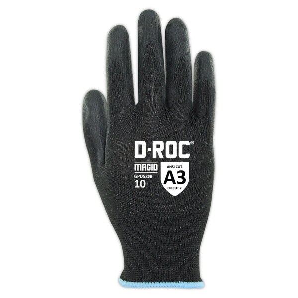 Guantes recubiertos de Magid, Negro - GPD520B-11