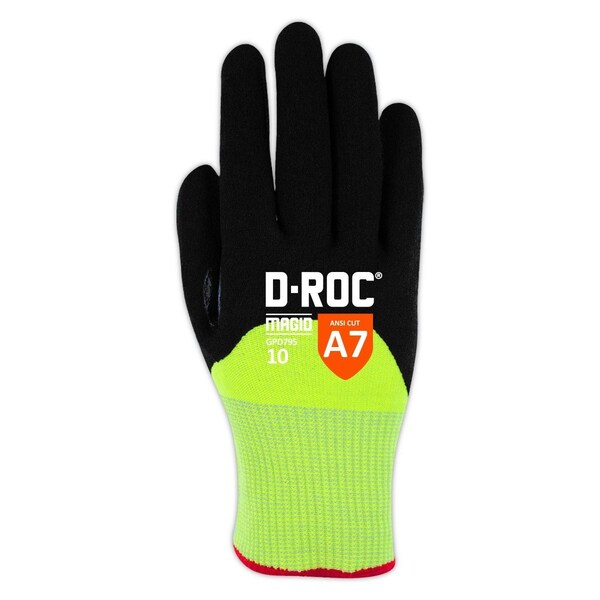 Guantes recubiertos Magid, amarillo de alta visibilidad, 12 - GPD79512