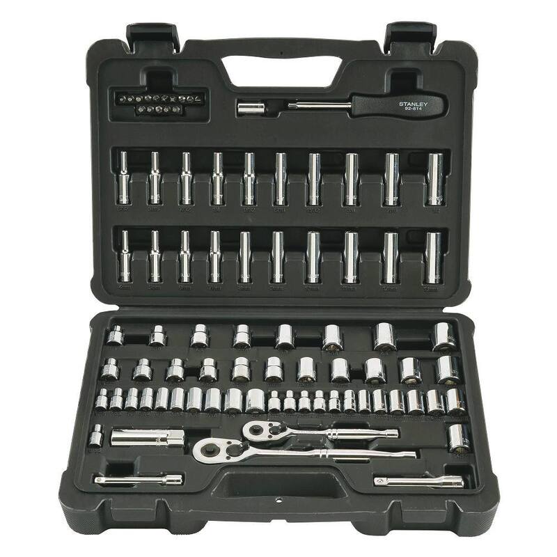 Juego de dados Stanley de 1/4 pulgadas y 3/8 pulgadas (85 piezas) - STMT71651