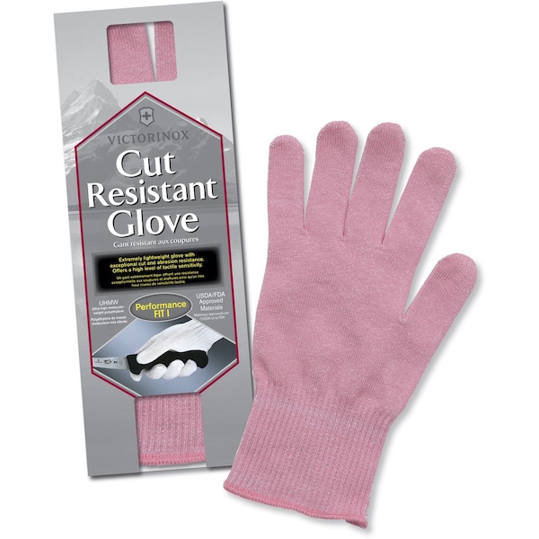 Marcas de herramientas suizas 2023 Victorinox 86300.P Guantes de cocina color rosa resistentes al corte, ajuste de rendimiento 1 paquete de almeja - VIC-7.9048.5