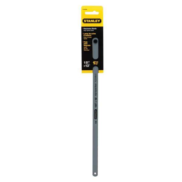 Stanley Hacksaw Blade, 12 In, 18 TPI, HSS - 15-828A