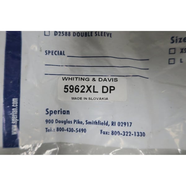 Guante resistente al corte extra grande gris Sperian de Honeywell - 5962XL DP