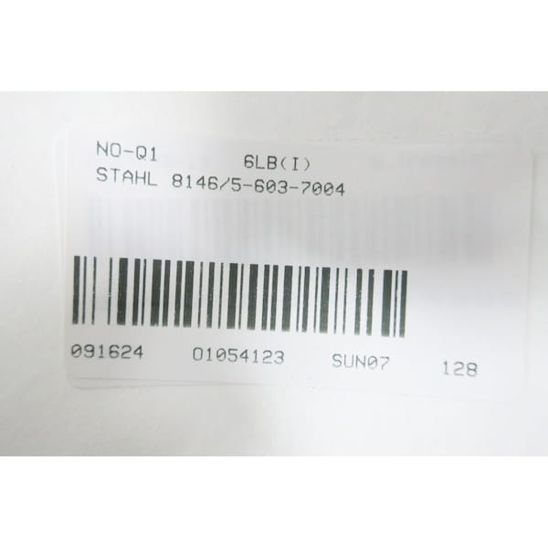 Interruptor de desconexión NO FUSIBLE de 25A AMP 600V-AC Stahl - 8146/5-603-7004