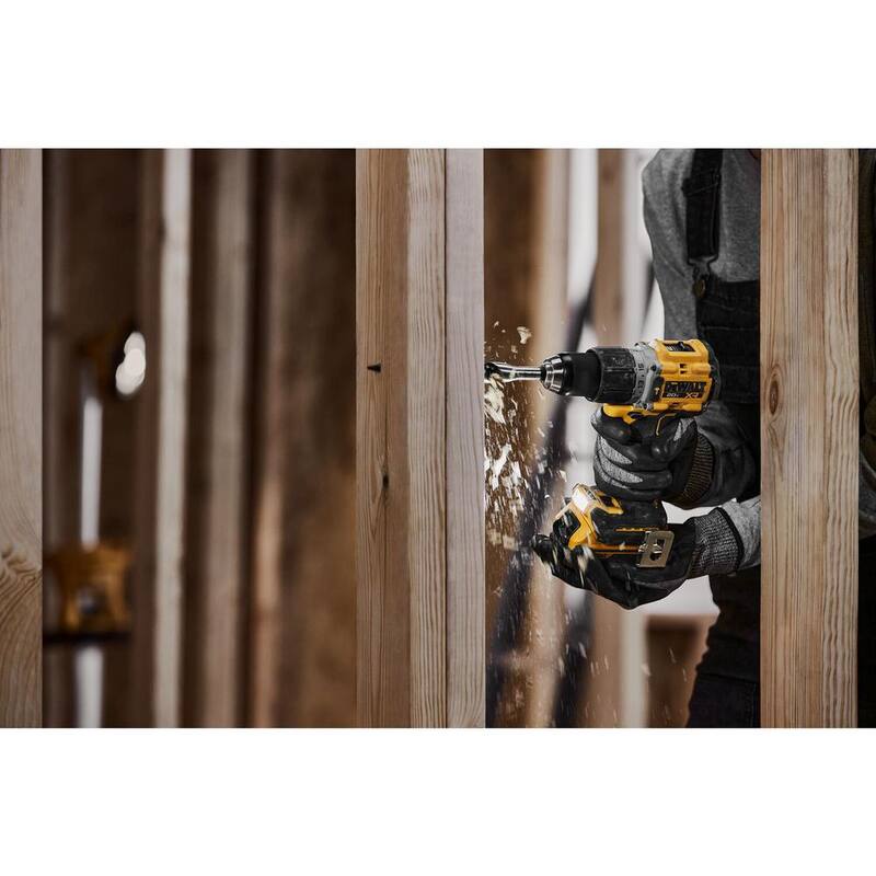 Rotomartillo compacto inalámbrico DEWALT 20V de 1/2 pulgada, herramienta múltiple oscilante ATOMIC 20V sin escobillas y batería de 4.0Ah 20V - DCD805BW354B240