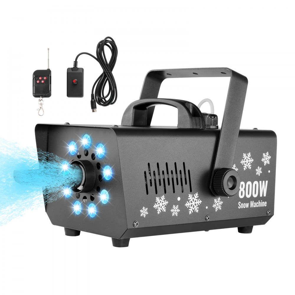 VEVOR Snow Machine 800W Handheld Hanging Snow Maker with LED Light for Holidays - XHJXP800WSCXUVEDVV5