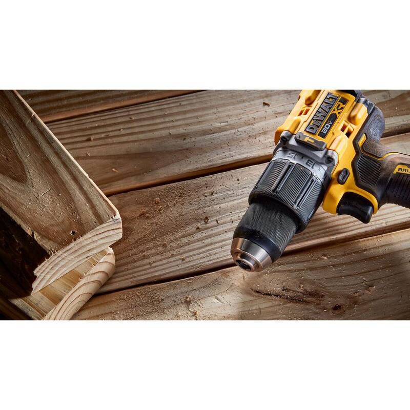 Rotomartillo compacto inalámbrico DEWALT 20V de 1/2 pulgada, herramienta múltiple oscilante ATOMIC 20V sin escobillas y batería de 4.0Ah 20V - DCD805BW354B240