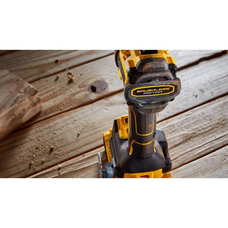 Rotomartillo compacto inalámbrico DEWALT 20V de 1/2 pulgada, herramienta múltiple oscilante ATOMIC 20V sin escobillas y batería de 4.0Ah 20V - DCD805BW354B240