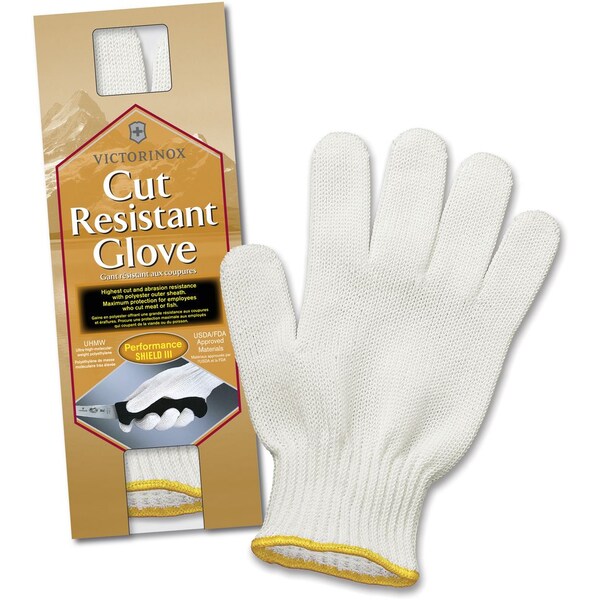 Guantes de cocina blancos resistentes al corte Victorinox 83101 Swiss Army Brands 2023, Performance Shield 3, X-Small - VIC-7.9043.XS