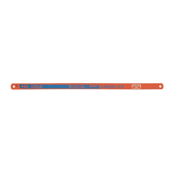 Bahco Bahco Hacksaw Blade, Bimetal, 12", 24 TPI, PK5 - 3906-300-24-5P