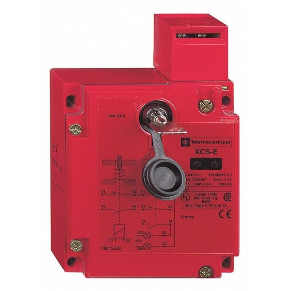 Interruptor de interbloqueo de seguridad Telemecanique Sensors 2NC/1NO Nema 4, 4X, 12 IP 67 - XCSE7333