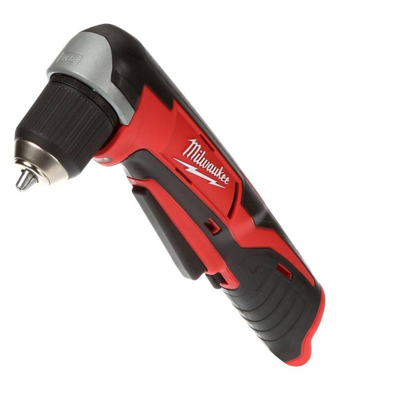 Milwaukee M12 Taladro Angular Recto Inalámbrico de 12V de Iones de Litio de 3/8 pulgadas (Herramienta Solamente) - 2415-20