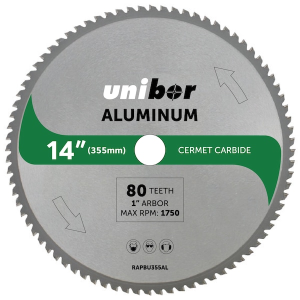 Unibor 14" Cermet Aluminium Blade - RAPBU355AL