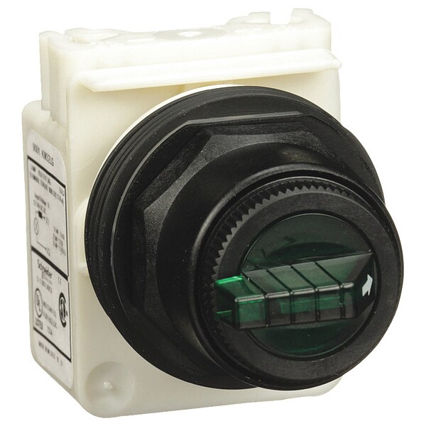 Interruptor selector Schneider Electric, 3 Posiciones, 30 mm, Verde - 9001SK43J32LGG
