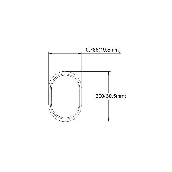 Luz verde iluminada ovalada Hella Rocker sin cubierta - H61920001