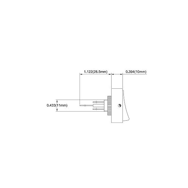 Luz verde iluminada ovalada Hella Rocker sin cubierta - H61920001