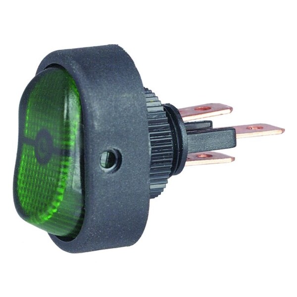 Luz verde iluminada ovalada Hella Rocker sin cubierta - H61920001