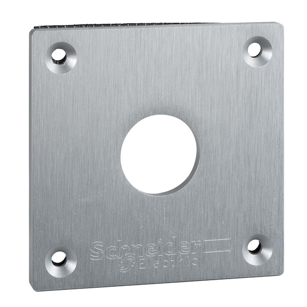 Placa frontal perforada Schneider Electric, Harmony XAP, XB2 SL, metal, 1 recorte, 72x72mm, 22mm - XAPE301