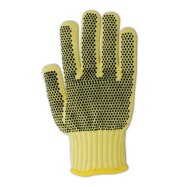 Guantes de punto de máquina resistentes al corte Magid CutMaster con puntos de nitrilo, hechos con Dupont Kevlar 500, paquete de 12 - N93CB-KVPR