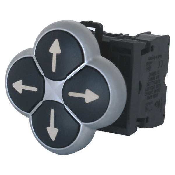 Interruptor Multidireccional No Iluminado Eaton, 22 mm, Oval - M22-D4-S-X7