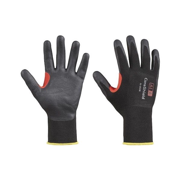 Guante de microespuma A1-A CoreShield de 15 calibres Honeywell 582-21-1515B-8M; Negro; Mediano - Talla 8 - 582-21-1515B/8M