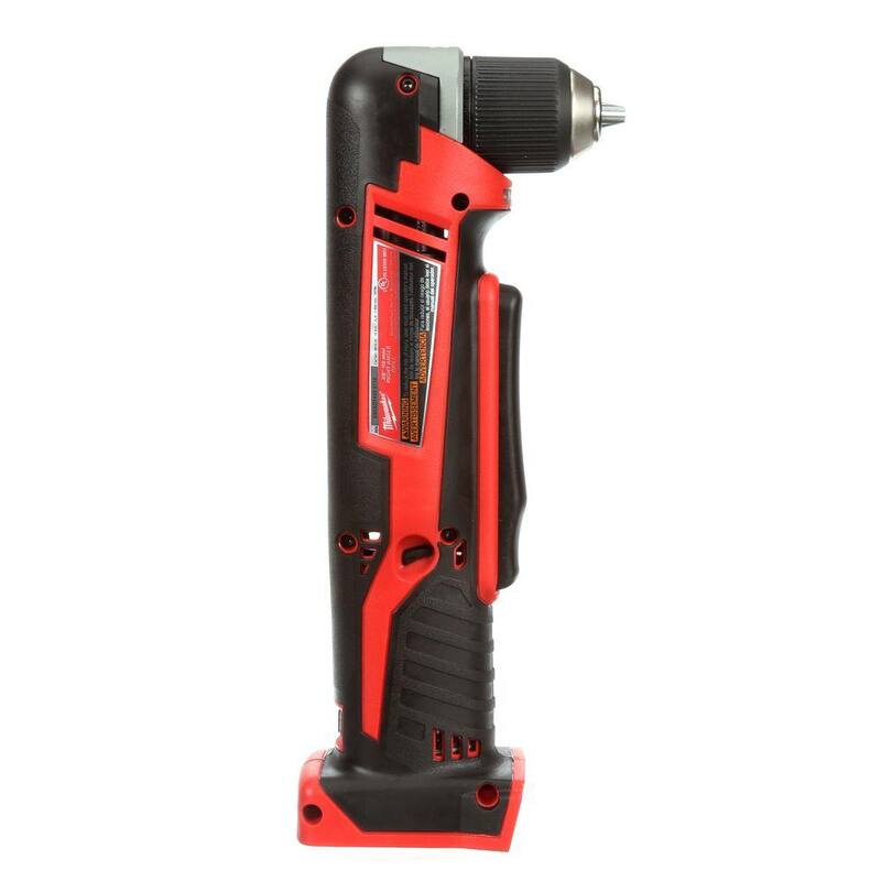Milwaukee M18 Taladro angular recto inalámbrico de 3/8 pulgadas de 18V con batería de iones de litio (solo herramienta) - 2615-20