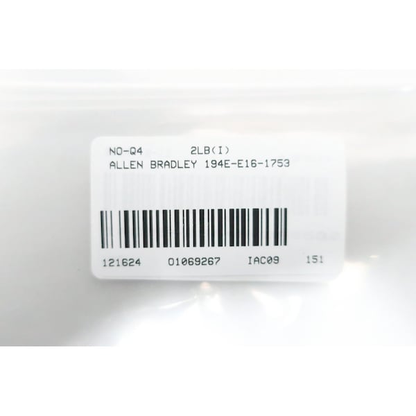 Interruptor de desconexión sin fusible Allen Bradley 3P 16A AMP 600V-AC - 194E-E16-1753