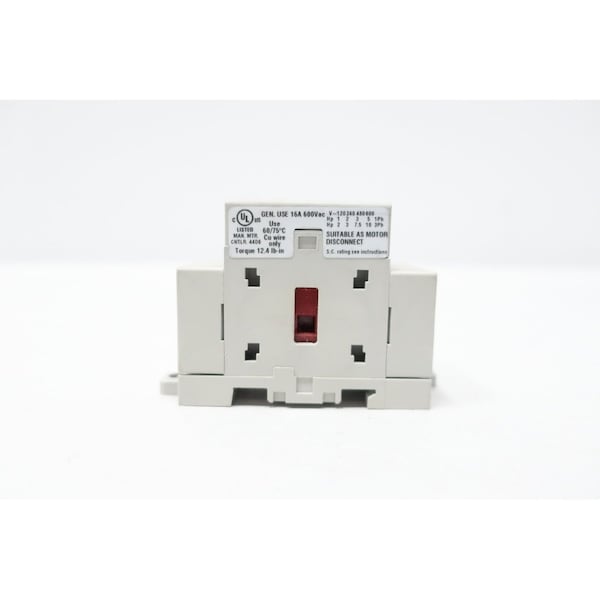 Interruptor de desconexión sin fusible Allen Bradley 3P 16A AMP 600V-AC - 194E-E16-1753