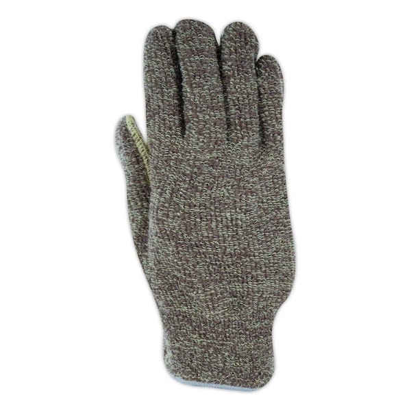 Guantes de tejido de felpa de mezcla de aramida con puño de punto continuo Magid CutMaster nivel de corte 4, paquete de 12 - 41390KWJT