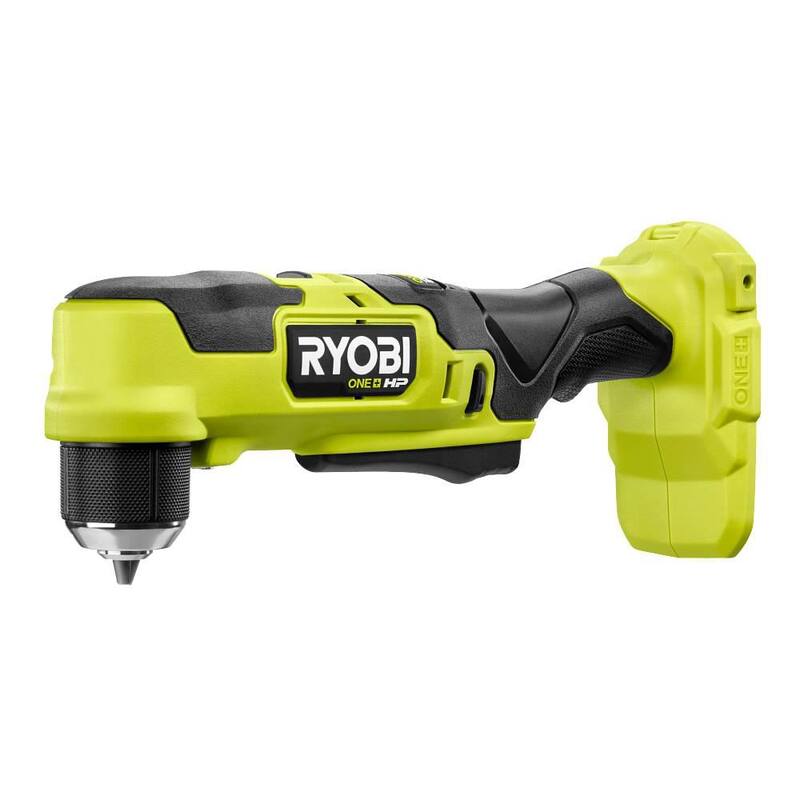 RYOBI ONE+ HP Taladro angular recto compacto inalámbrico brushless de 3/8 pulgadas de 18V (Herramienta Únicamente) - PSBRA02B
