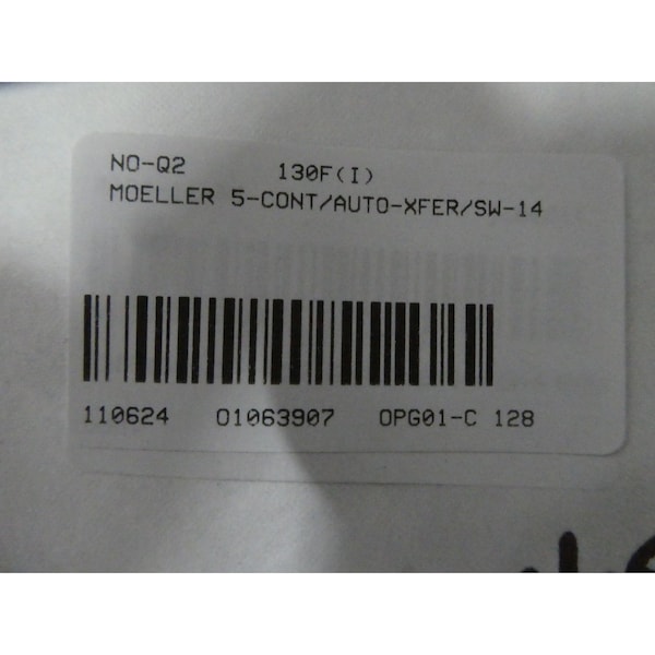 Interruptor de transferencia automático Moeller DIL M250 250A 3 fases 120V-AC