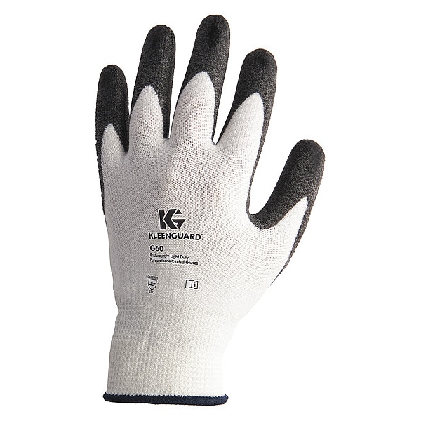 Guantes recubiertos Kleenguard resistentes al corte, nivel de corte A2, negro/blanco, 2XL - 38693