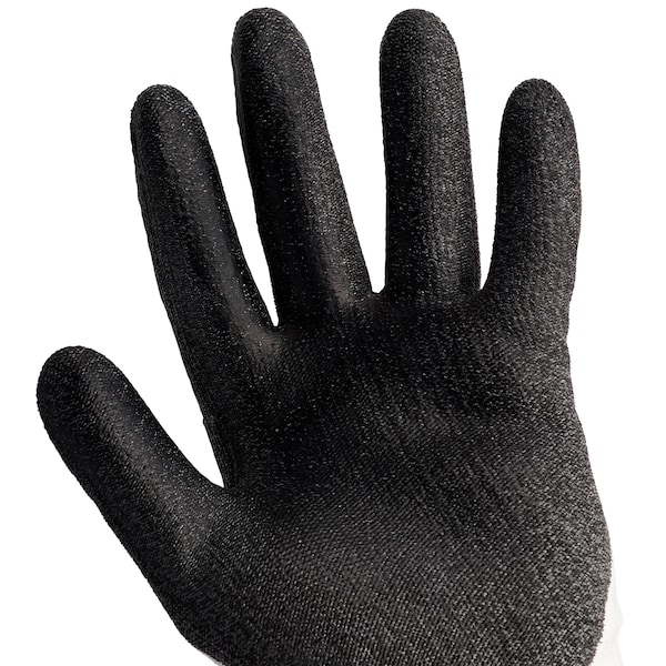 Guantes recubiertos Kleenguard resistentes al corte, nivel de corte A2, negro/blanco, 2XL - 38693