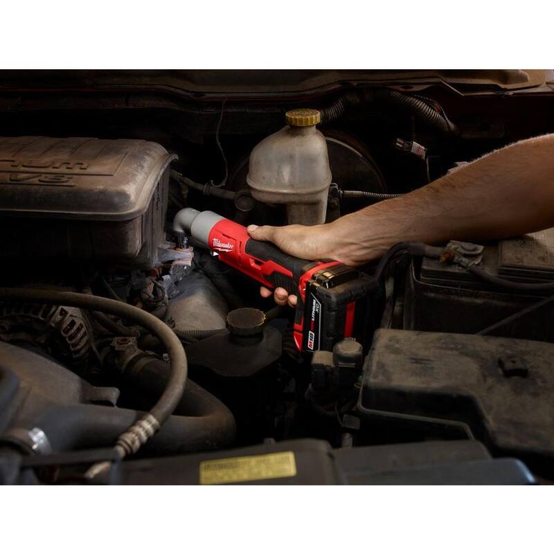 Llave de impacto angular derecha inalámbrica de 2 velocidades Milwaukee M18 de 18V de 3/8 pulgadas de iones de litio (Herramienta solo) - 2668-20