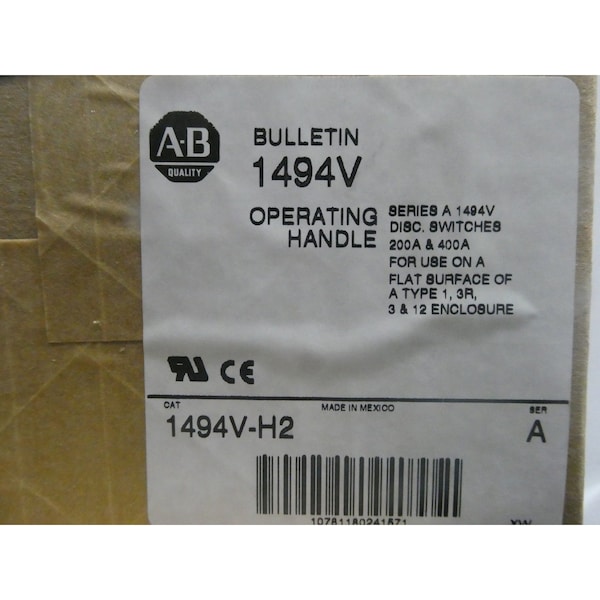 Interruptor de desconexión de fusible de 3P 400A AMP 600V-AC de Allen Bradley - 1494V-DH644-A
