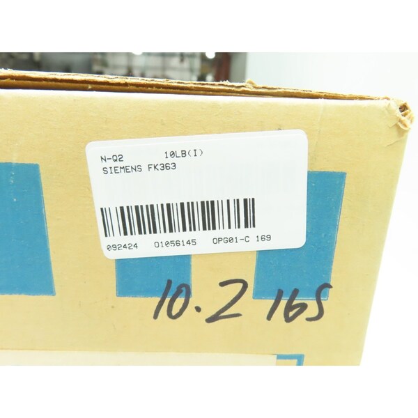 Interruptor de desconexión con fusible Siemens 3PH 3P 100A AMP 600V-AC - FK363