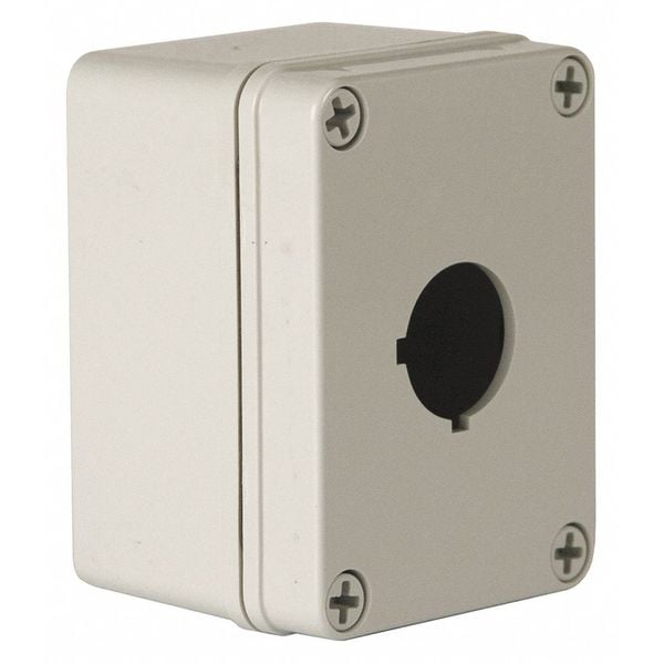 Recinto de botón pulsador Wiegmann, 4.34" H, Orificio de 22mm - HW-PN4X1PB-22