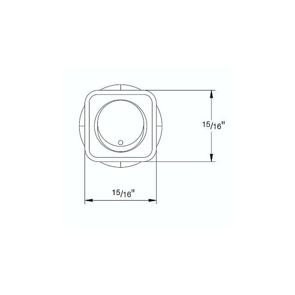 Hella Interruptor basculante máximo de 12 Voltios, 20 Amperios con LED rojo sin cubierta de seguridad - H61924001