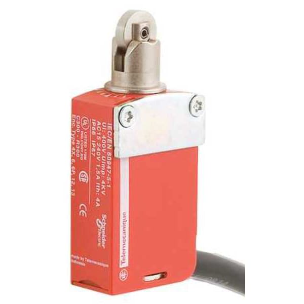 Interruptor de interbloqueo de seguridad de 1NC/1NO con pulsador IP 66, 67, 68 - Telemecanique Sensors XCSM3702L2