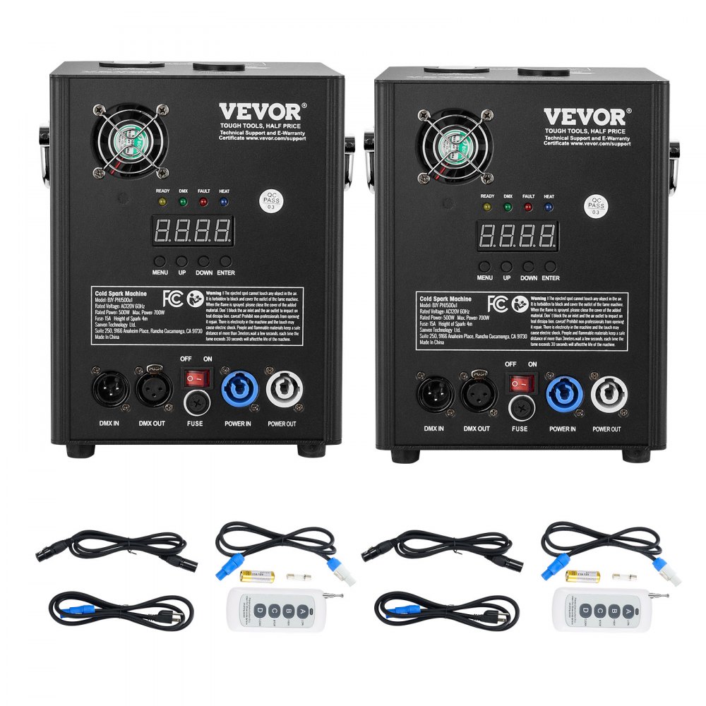 VEVOR Cold Spark Firework Machine x2 500W 6.6-13ft Stage DJ Wedding Event Party - YHKZQ500W2GWGN3NKV1