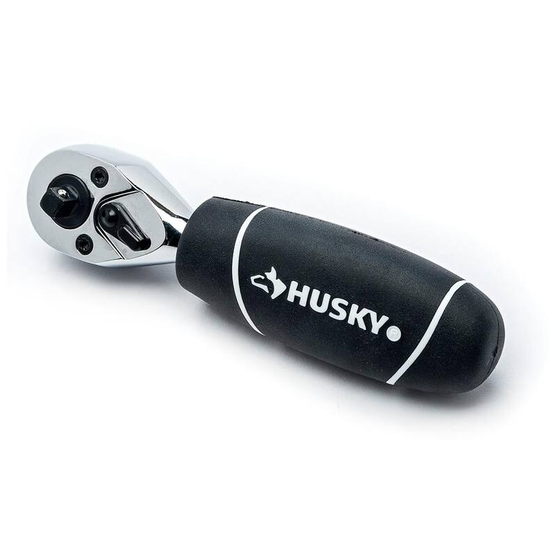 Juego de carraca y dados Husky de 1/4 y 3/8 pulgadas con llaves hexagonales plegables (71 piezas) - H46PCS3PCFHKCB.
