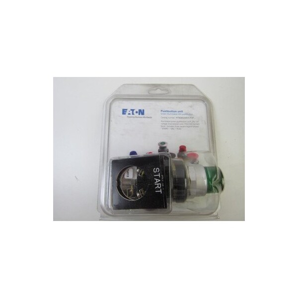 Eaton Botones Pulsadores Iluminados 24V 1NA 1NC Verde NEMA 3/3R/4/4X/12/13 - HT8GBGABV3-POP