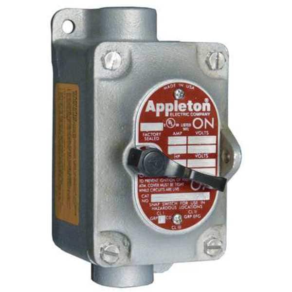 Interruptor basculante Appleton Electric, serie EDSC, 1 módulo, 2 polos - EDSC218
