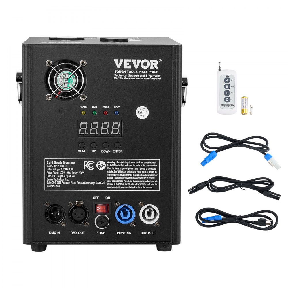 VEVOR Cold Spark Firework Machine 500W 6.6-13ft Stage DJ Wedding Event Party - YHKZQ500W1GWJ043QV1